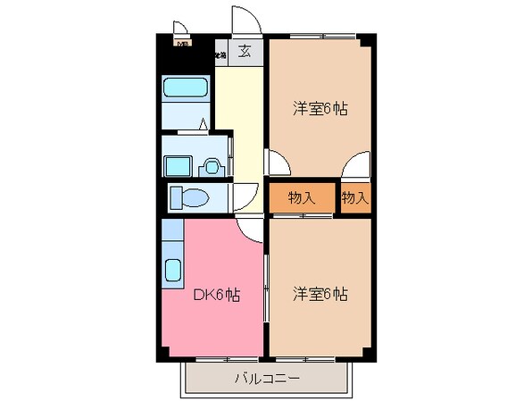 ハイツユーパートⅢの物件間取画像